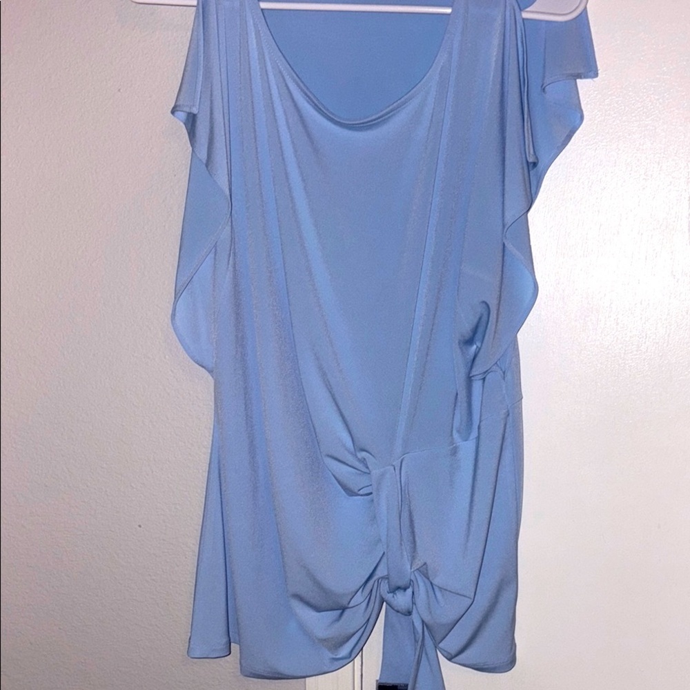 Classy light blue blouse